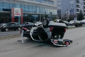 Saobraćajna nezgoda na Starom aerodromu: Jedna osoba povrijeđena